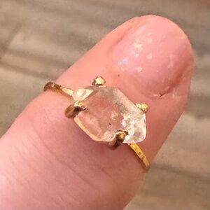 Pura Vida Demi Fine Herkimer Ring Size 4.5